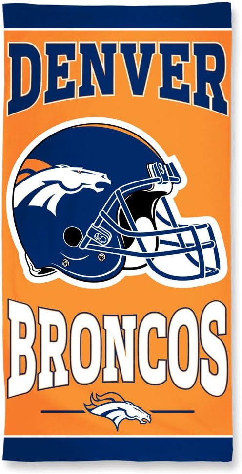 Offizielles NFL "Denver Broncos" Strandhandtuch, Badetuch in 75x150 cm