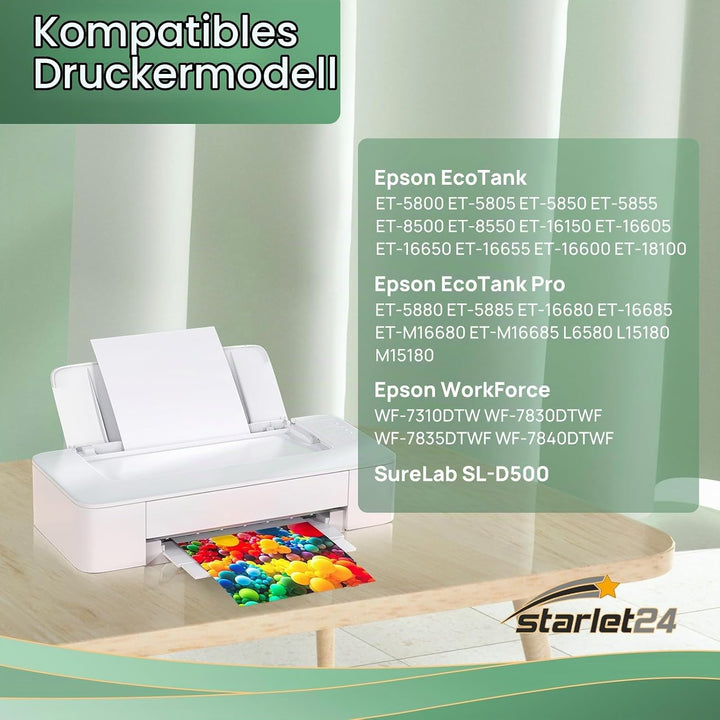 Starlet24 2X C9345 C12C934591 Wartungsbox Kompatibel für Epson C9345 für EcoTank ET-16600 ET-16650 E