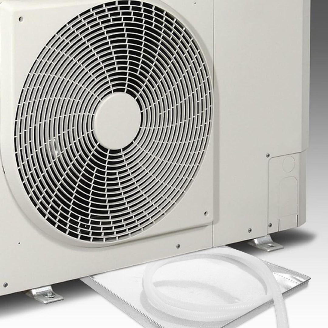 Gadpiparty Klimaanlagen-Ablaufwanne Mit Schlauch Kondensat-Ablaufwanne Edelstahl Ac-Ablauf-Auffangwa