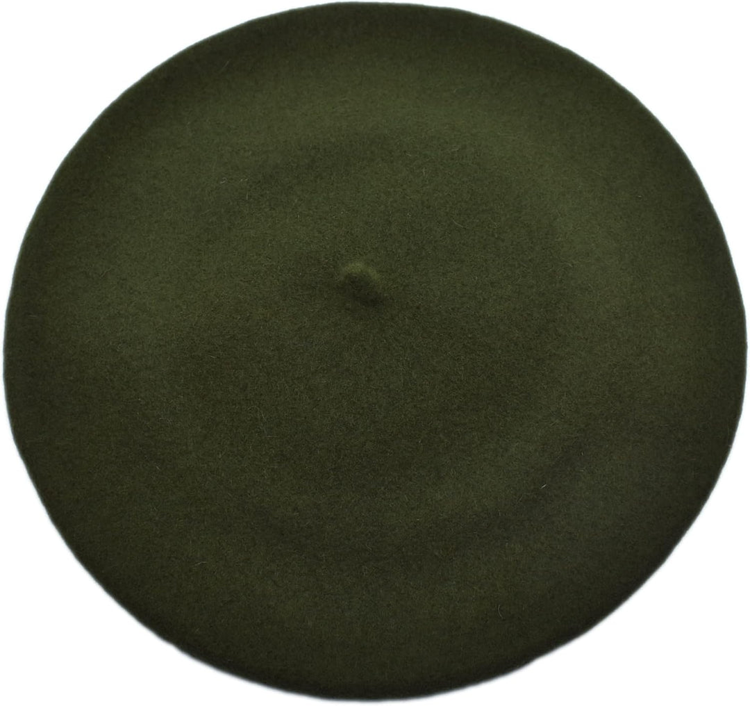 MELEGARI Baskenmütze für Damen, 100 % Wolle, Roma Beret, hergestellt in Italien Einheitsgrösse 12 du