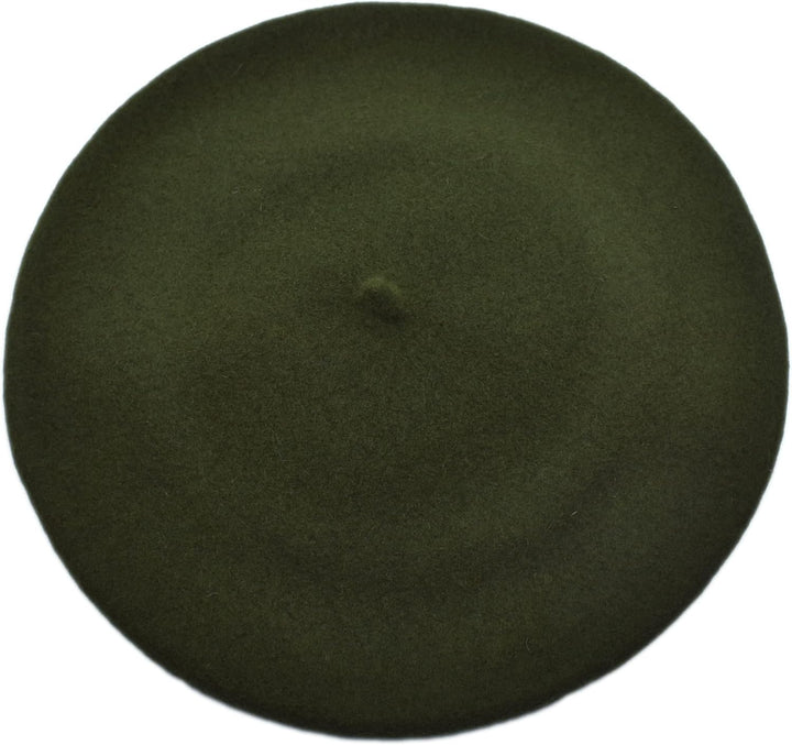 MELEGARI Baskenmütze für Damen, 100 % Wolle, Roma Beret, hergestellt in Italien Einheitsgrösse 12 du
