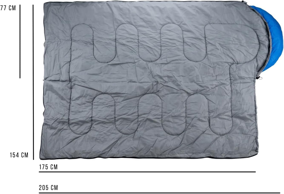 Deckenschlafsack Erwachsene -5C bis 15C Camping 77 x 202,5 cm – Schlafsack Camping als Decke nutzbar