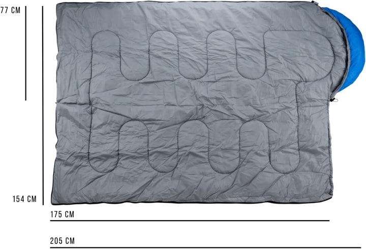 Deckenschlafsack Erwachsene -5C bis 15C Camping 77 x 202,5 cm – Schlafsack Camping als Decke nutzbar