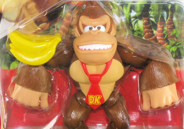 Nintendo World of Super Mario 2023 10,2 cm Actionfigur Donkey Kong mit Bananen, Mehrfarbig