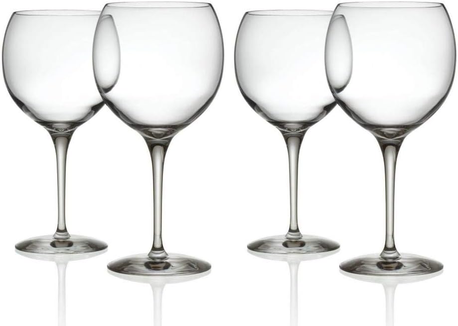 Alessi SG119/0S4 Mami XL 4er Set Rotweingläser aus kristallklarem Glas, 4 Stück (1 Stück)