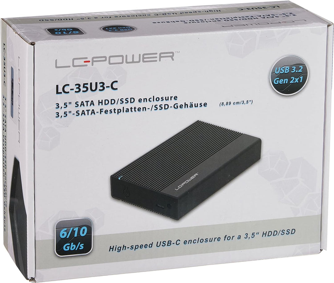 LC-POWER 8,9cm LC-35U3-C USB3,2 Alu Black