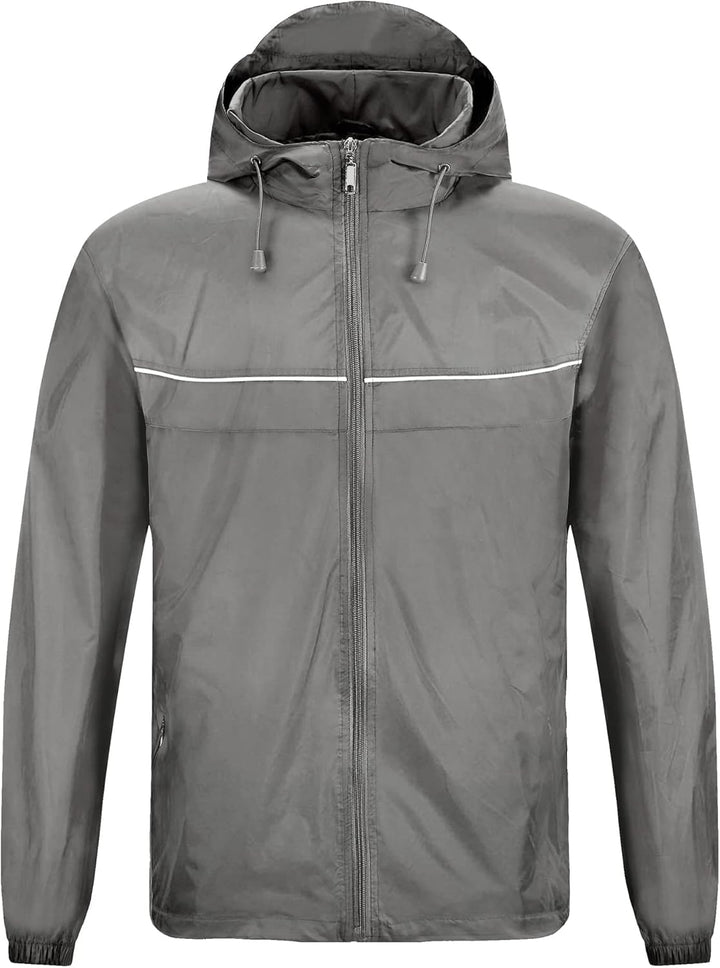 igeekwell Regenjacke Herren Wasserdicht Atmungsaktiv Fahrrad Regenbekleidung Regenanzug Outdoor Refl
