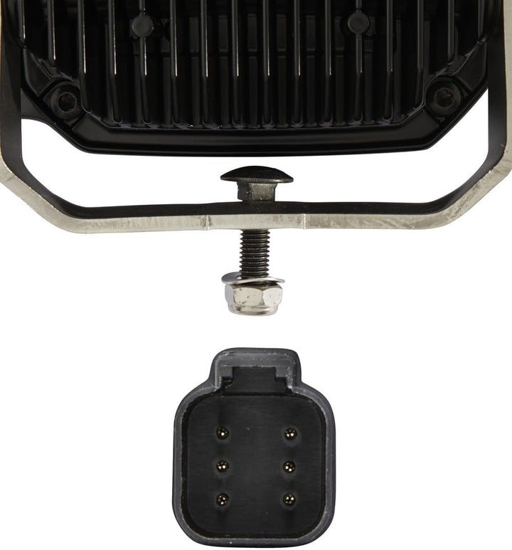 HELLA - LED-Hauptscheinwerfer - C140 - 24/12V - Anbau - Lichtscheibenfarbe: transparent - Stecker: D