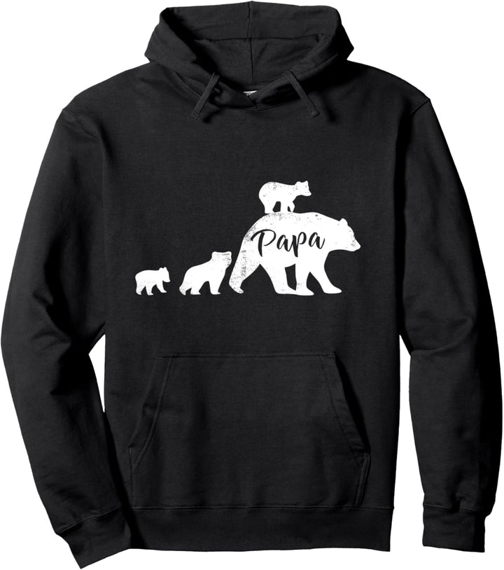Papa Bear Shirt mit 3 Baby Bären Vatertag T-Shirt Pullover Hoodie