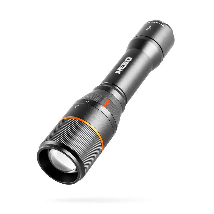 NEBO DaVinci 1500 Lumen | Schwarze LED-Taschenlampe | 18650 Akku mit Powerbank, NEB-FLT-0019-G