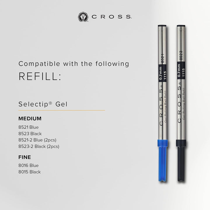 Cross Edge Rollerball (Strichstärke M, Schreibfarbe: schwarz, nachfüllbar, inkl. Premium Geschenkbox