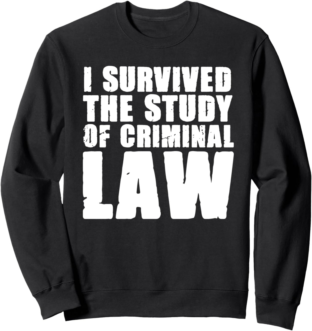 Stuying Criminal Law For Future Cop Police Officer Auszubilde Sweatshirt