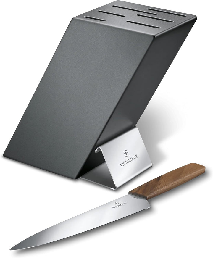 Victorinox Swiss Modern Messerblock ohne Inhalt, Messer-Aufbewahrung, Platz für 6 Messer, aus Buchen