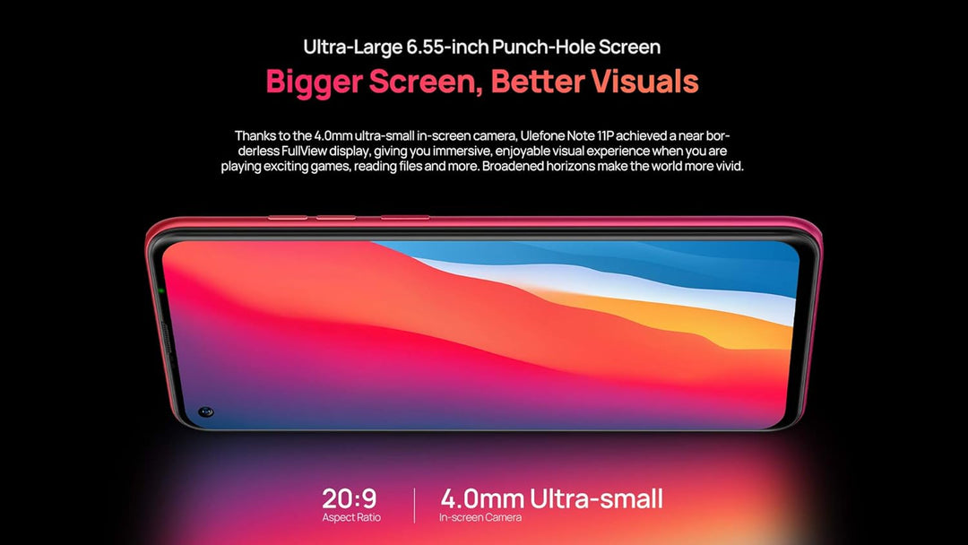 Ulefone Android 11 Smartphone ohne Vertrag, Note 11P 4G Handy, Helio P60 Octa-Core 8GB+128GB, Dual-S