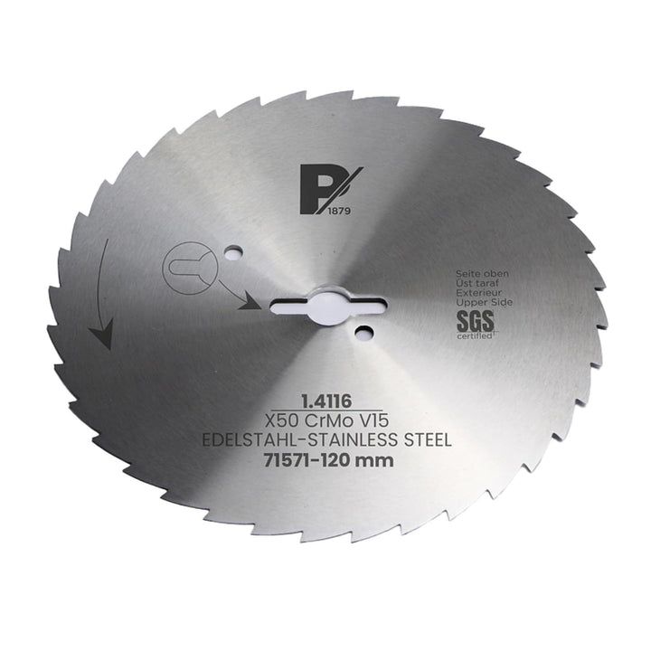 Pirge Kreismesser Kompatibel mit Tandır und Dibek 120 mm - Schärfstes Dönermesser aus Edelstahl in P