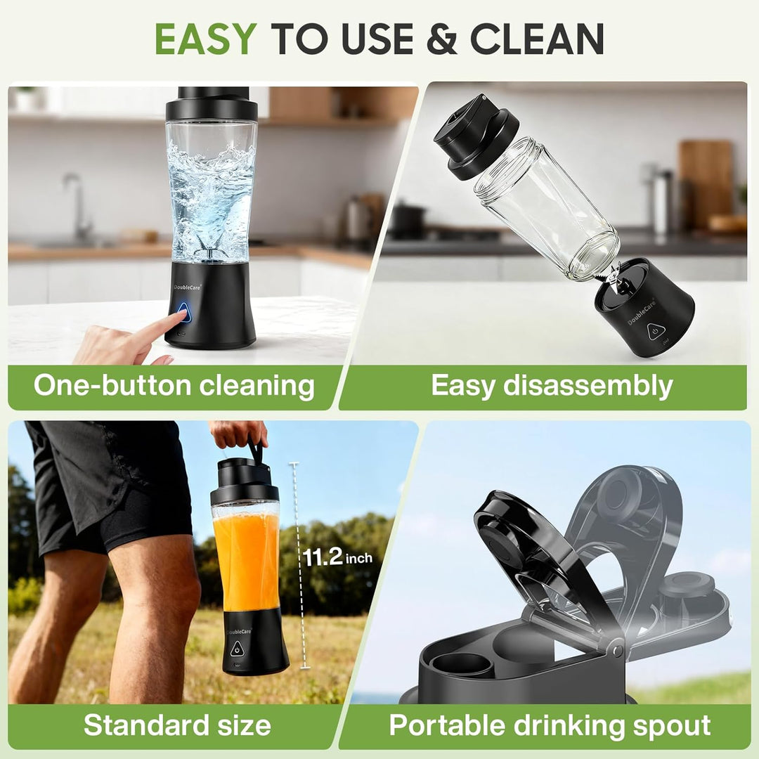 Mixer Smoothie Maker 700ml, Wiederaufladbarer, 6000 mAh Portable Blender, 3D 6 Klingendesign und IP6