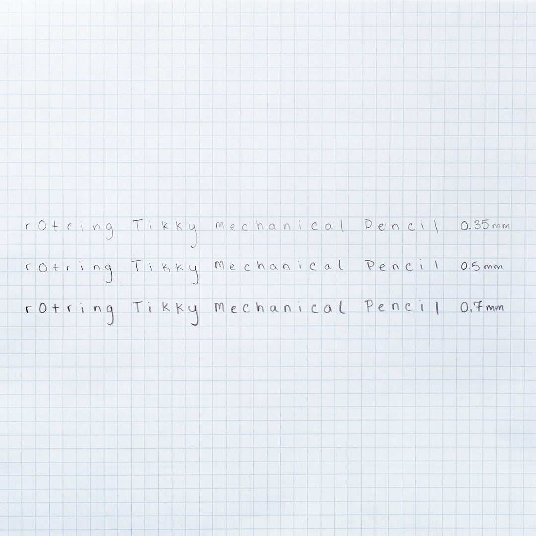rOtring Tikky 3er Set mit Colourcode 0,35/0,5/0,7 mm (inkl. 3 Dosen Ersatzminen HB + Radierer B20)