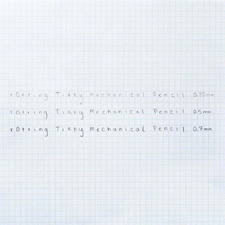 rOtring Tikky 3er Set mit Colourcode 0,35/0,5/0,7 mm (inkl. 3 Dosen Ersatzminen HB + Radierer B20)