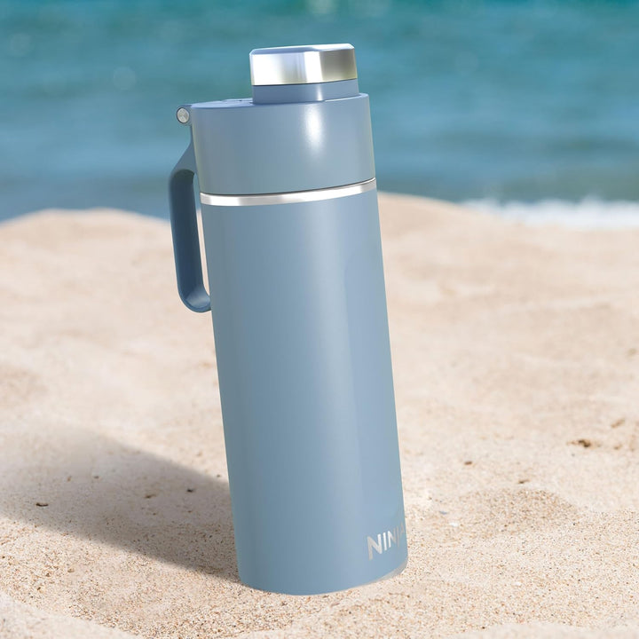 Ninja Thirsti Wasserflasche/Thermobecher to go, 700ml, auslaufsicherer Deckel, für kohlensäurehaltig