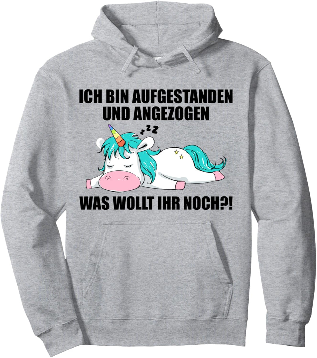 Lustige Sprüche Einhorn Mitarbeiterin Arbeitskollege Büro Pullover Hoodie