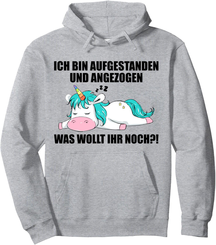 Lustige Sprüche Einhorn Mitarbeiterin Arbeitskollege Büro Pullover Hoodie