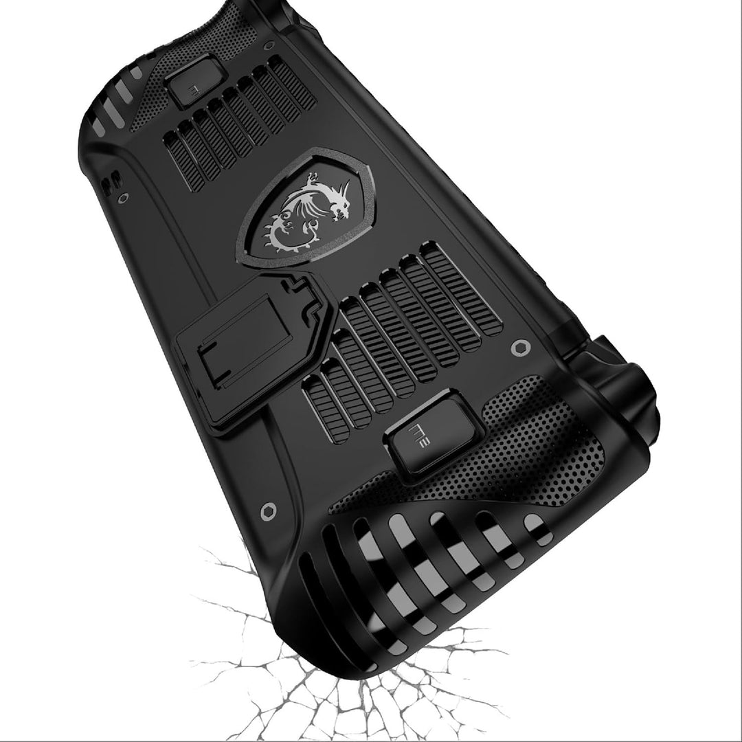 GIOPUEY Hülle Kompatibel mit MSI Claw 8 AI+ - mit Ständer - weicher TPU Rahmen - rutschfest - Leicht