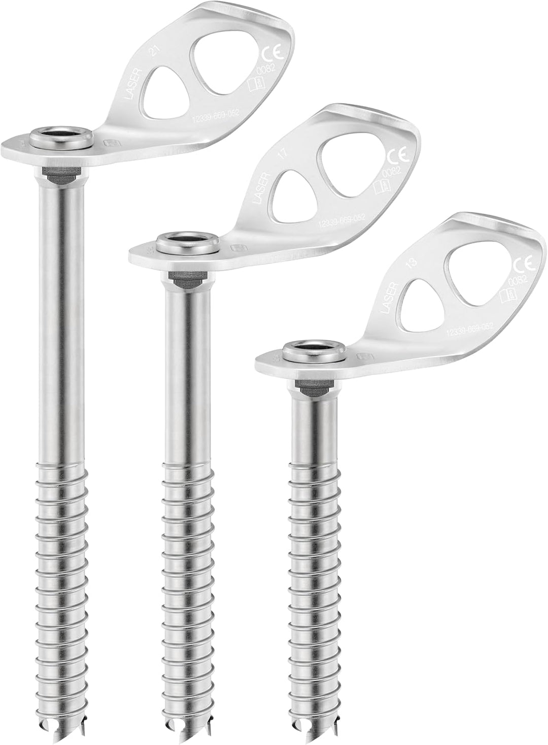 PETZL Unisex-Adult Laser 13 cm Silber, 13 cm Silber