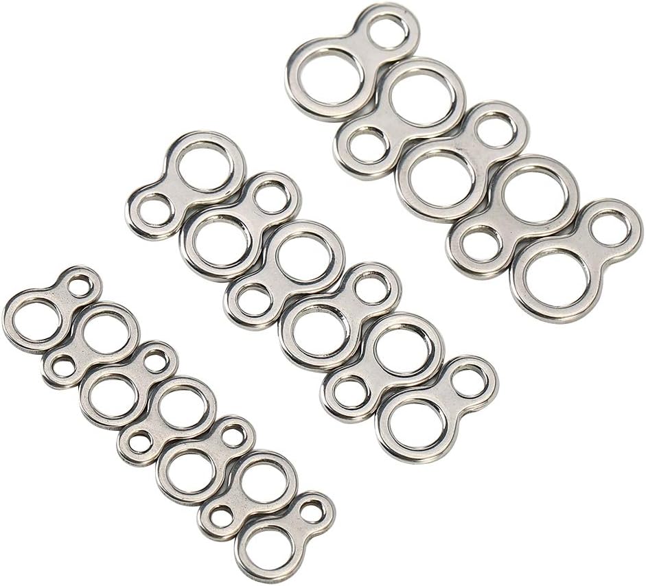 Demeras Angeln Split Rings Angeln Abbildung 8 Ringe 60 St¨¹ck Edelstahl Solid Fishing Abbildung 8 Ji