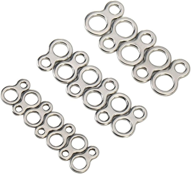 Demeras Angeln Split Rings Angeln Abbildung 8 Ringe 60 St¨¹ck Edelstahl Solid Fishing Abbildung 8 Ji