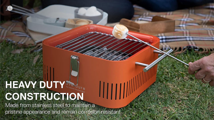 everdure by heston blumenthal Grillspiess 6er Set I 6 Runde Spiesse I hochwertige Schaschlik-Spiesse