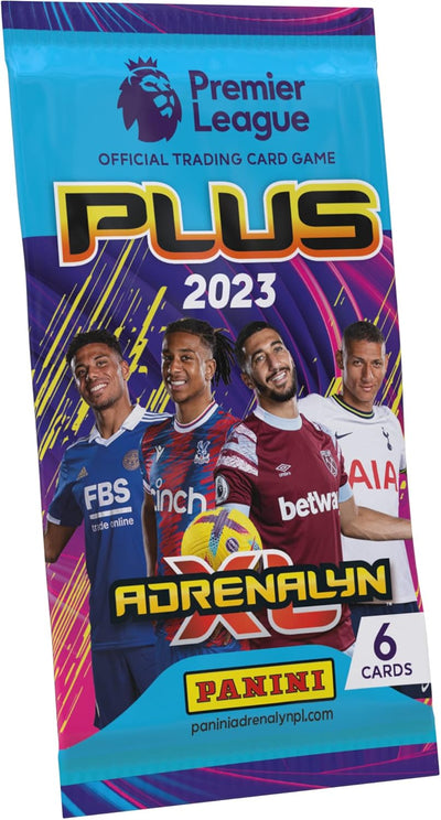 Panini x50 Packs Fussball Premier League 2022/23 Adrenalyn XL Plus, 50 Packungen, Buchstabendruck, 5