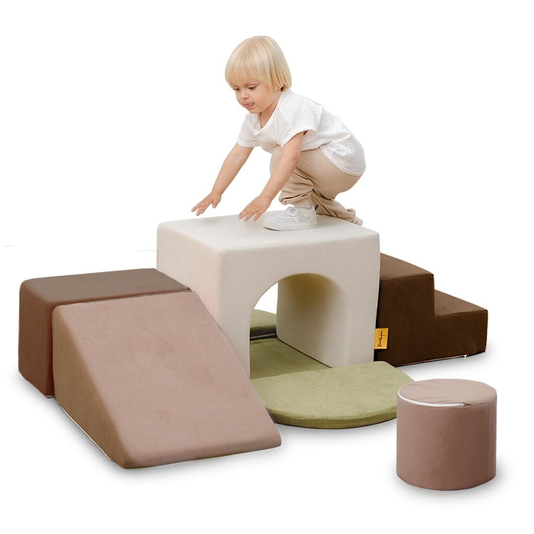 BanaSuper Schaumstoff-Kletterblöcke für Kinder, Schaumstoff Bausteine XXL, EN71-zertifiziert & rutsc