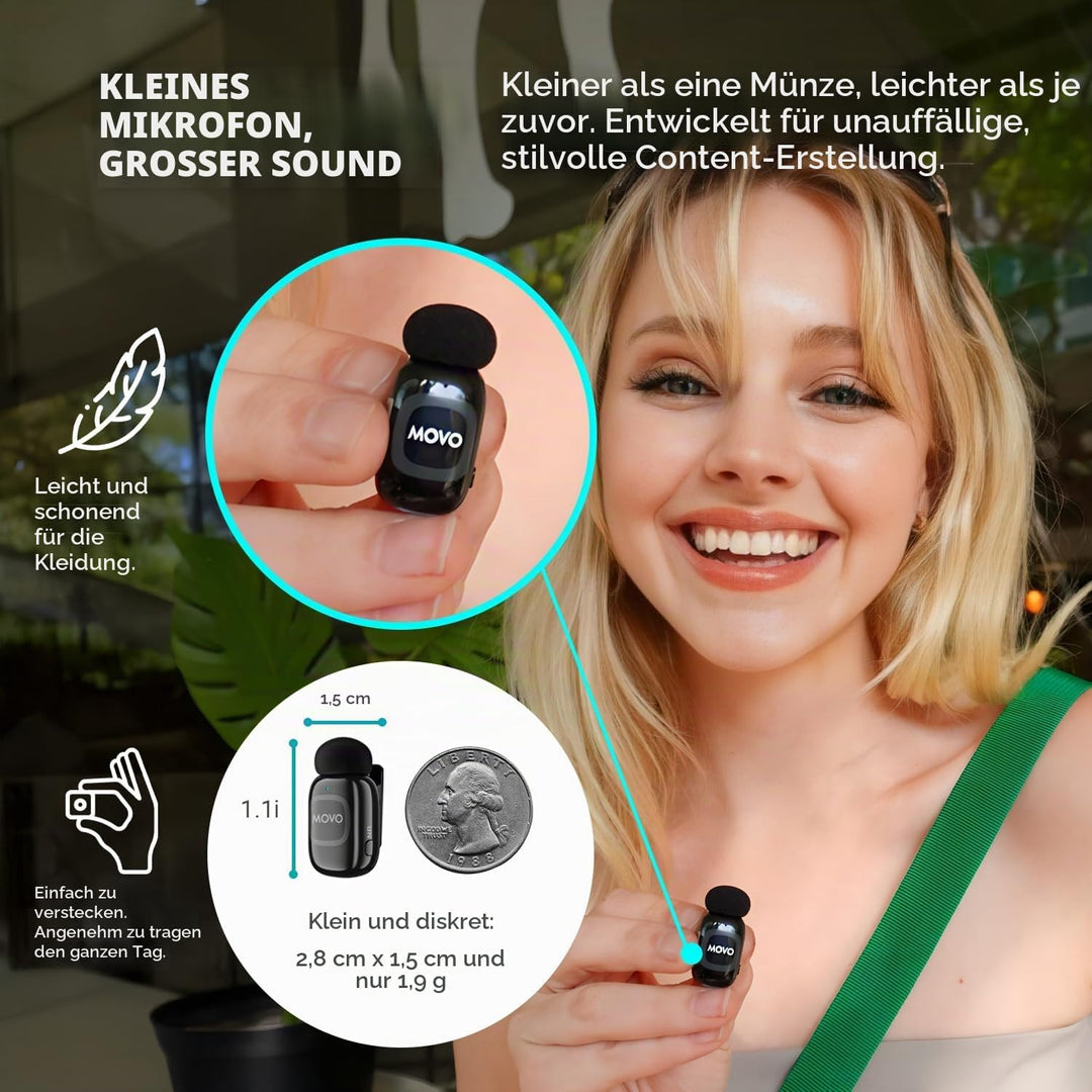 Movo iVlogger-PRO Vlogging-Kit für iPhone/Android – YouTube-Starter-Kit für Content Creator – Zubehö
