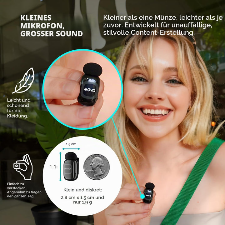 Movo iVlogger-PRO Vlogging-Kit für iPhone/Android – YouTube-Starter-Kit für Content Creator – Zubehö
