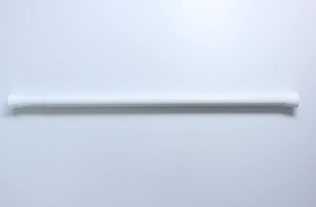 ALU DUSCHVORHANGSTANGE 140 cm - 250 cm WEISS TELESKOPSTANGE KLEMMSTANGE! SPRING SHOWER ROD WHITE!