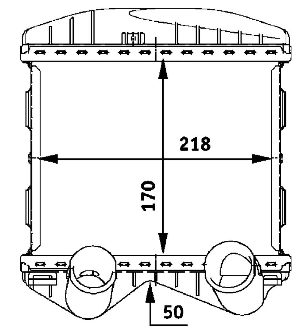 MAHLE CI 46 000P Ladeluftkühler BEHR PREMIUM LINE
