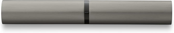 LAMY Lx Tintenroller 357 – Rollpen aus Aluminium, edel eloxiert in der Farbe Ruthenium mit transpare