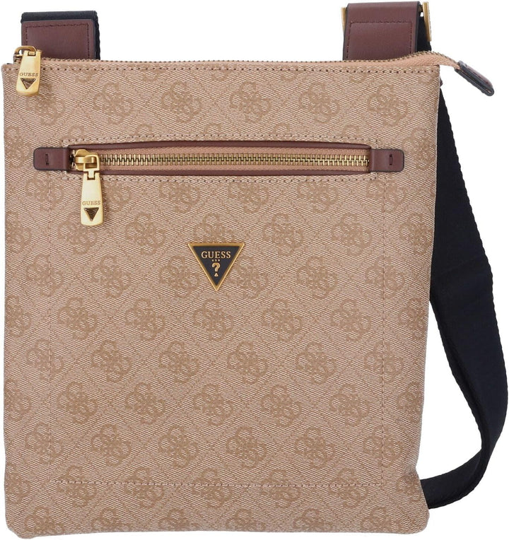 GUESS Herren Umhängetasche Vezzola Beige/Brown