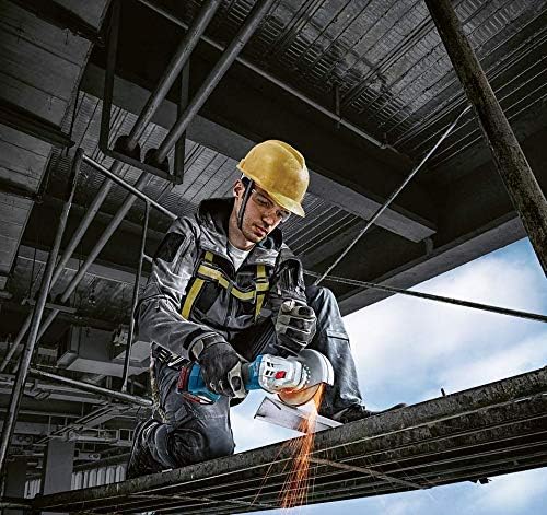 Bosch Professional 18V System Akku Winkelschleifer GWS 18V-7 (115 mm Scheiben-Ø, inkl. Schutzhaube,