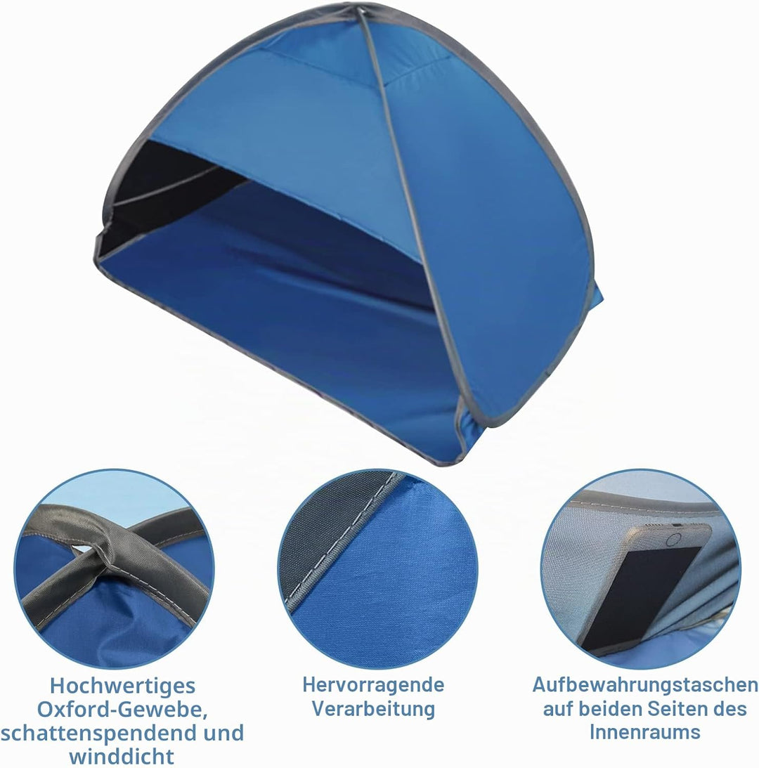 Pop Up Sonnenzelt, Mini Strand Sonnenschutz Gesicht Kopf Schatten Schutz Zelt für Outdoor Picknick C