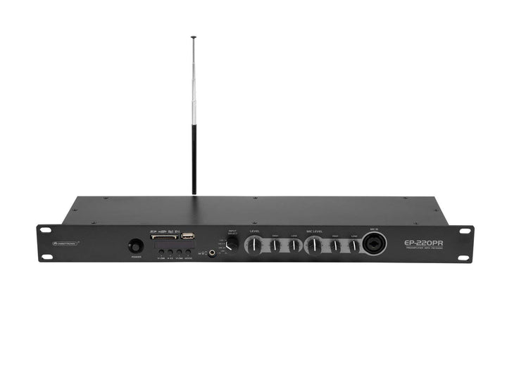 OMNITRONIC EP-220PR Vorverstärker mit MP3-Player, Bluetooth und FM-Radio