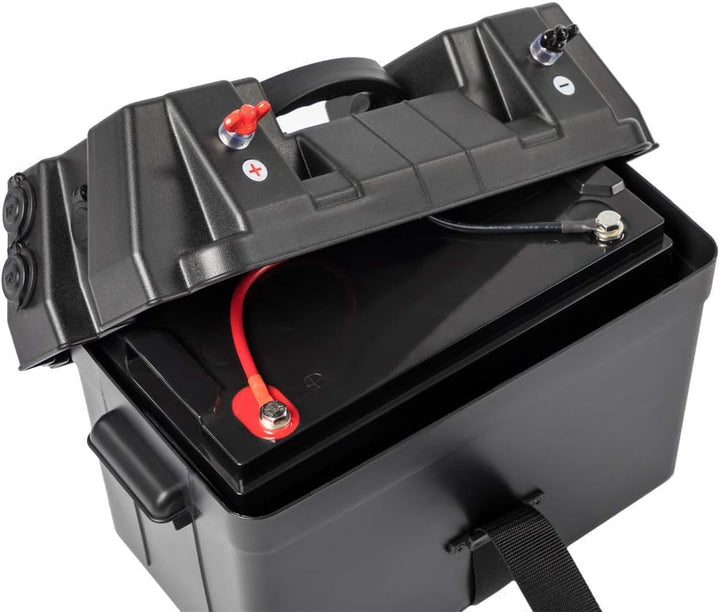 WATTSTUNDE Akku Batteriebox für 100Ah AGM Batterie - für Wohnmobil, Camper, Bootsmotor Elektromotor