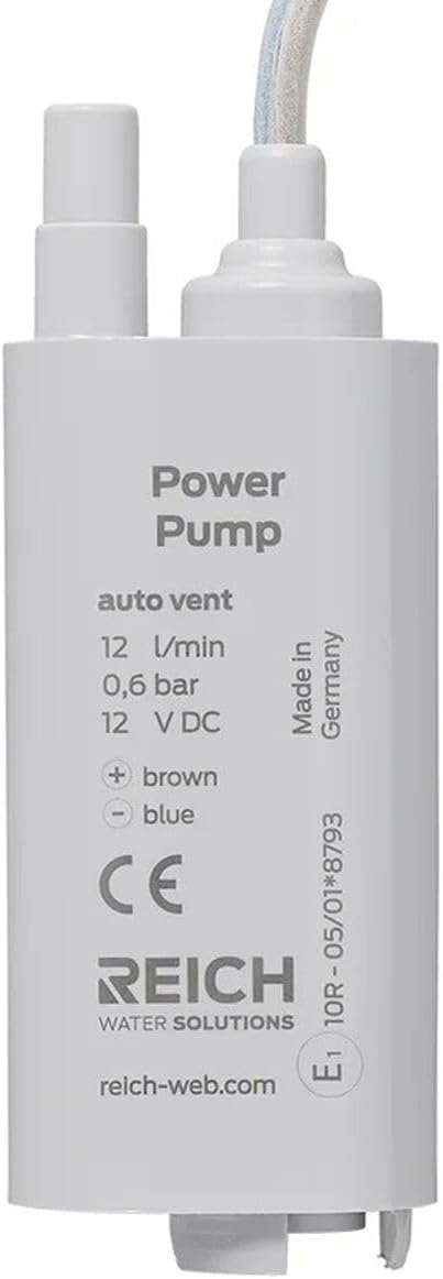 Camping Tauchpumpe Easy 12V 12L/min mit Entlüftung I 0,6 bar 10-18 W Leistungsaufnahme