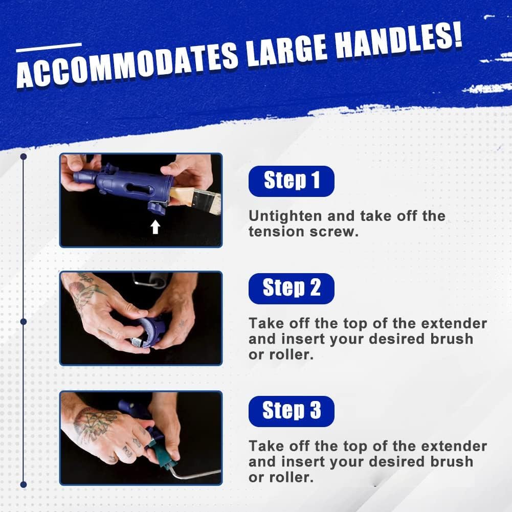 39 Zoll/1M lange Teleskopstange Bürstenhalter + Teleskopstab 100cm, Bürstenhalter und Verlängerungs-