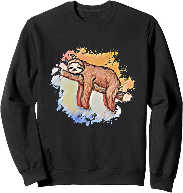 Faultier Motiv coole Trendtiere Tiere süsse bunte Faultiere Sweatshirt