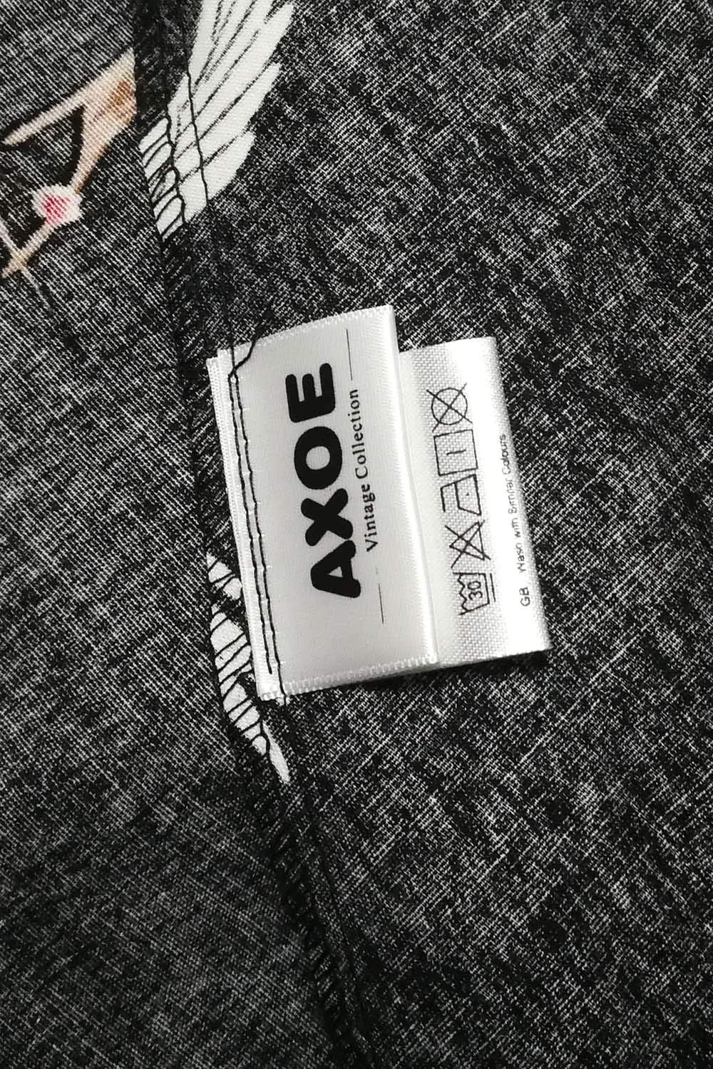 AXOE Damen A-Linie Kleid 60er Jahre Rockabilly 3/4 Ärmel Farbe 4 M, Farbe 4 M