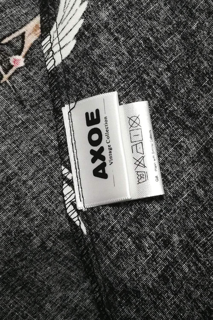 AXOE Damen A-Linie Kleid 60er Jahre Rockabilly 3/4 Ärmel Farbe 4 M, Farbe 4 M