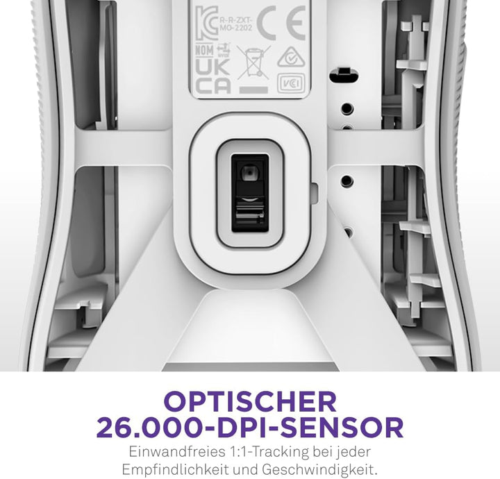 NZXT Lift 2 Symm | Leichte symmetrische kabelgebundene Gaming-Maus | Leichte 58-g-Konstruktion | 8K-