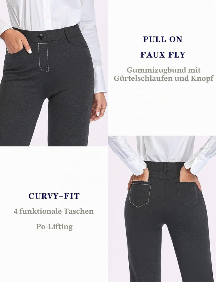 Tapata Damen 71cm/76cm/81cm/86cm Bootcut Stretch-Hose mit 4 Taschen, Tall/Lang/Regulär/Petite Für Bü