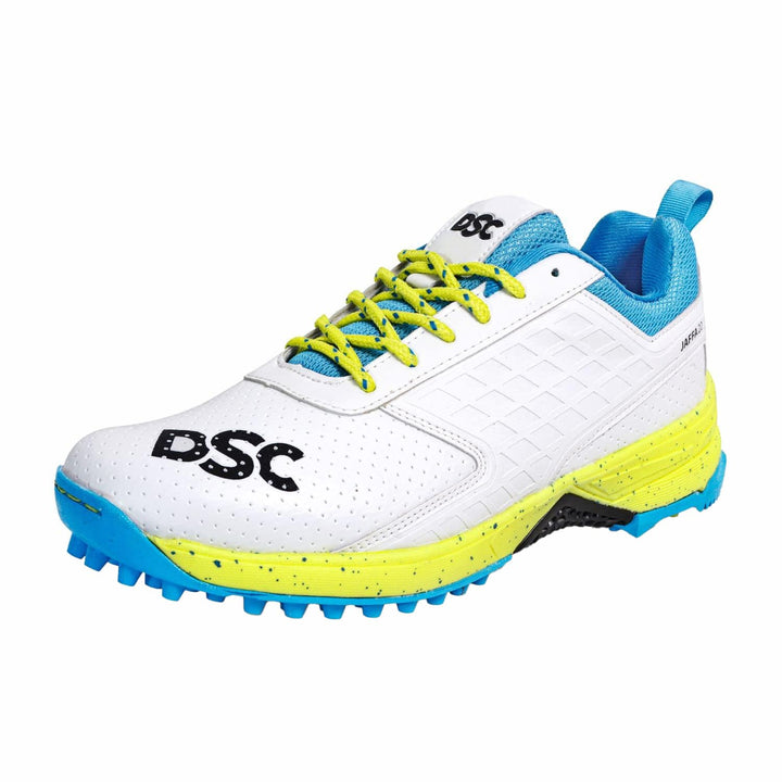 DSC Jaffa 22 Cricket Shoes | for Boys and Men | Lightweight | Embossed Design Gelb 41 EU, Gelb 41 EU